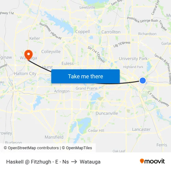 Haskell @ Fitzhugh - E - Ns to Watauga map