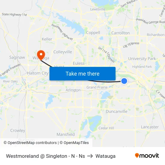 Westmoreland @ Singleton - N - Ns to Watauga map