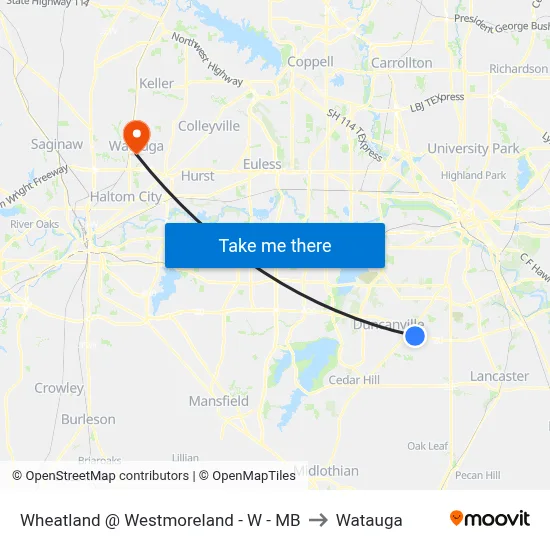 Wheatland @ Westmoreland -  W - MB to Watauga map