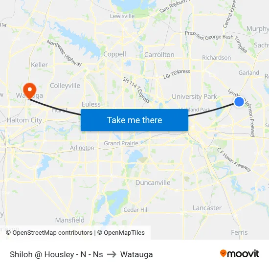 Shiloh @ Housley - N - Ns to Watauga map