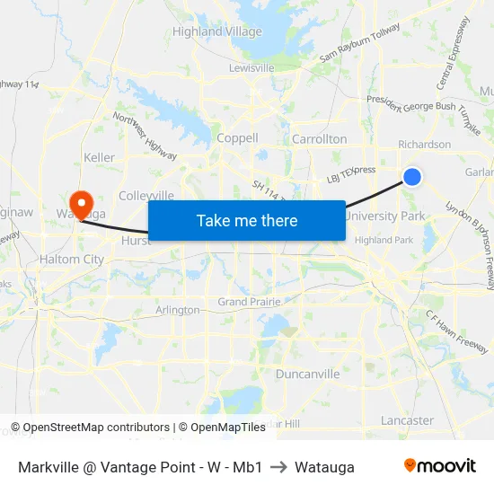 Markville @ Vantage Point - W - Mb1 to Watauga map