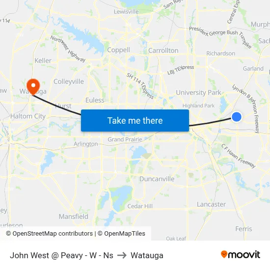 John West @ Peavy - W - Ns to Watauga map