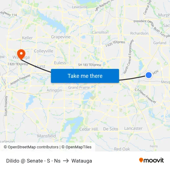 Dilido @ Senate - S - Ns to Watauga map