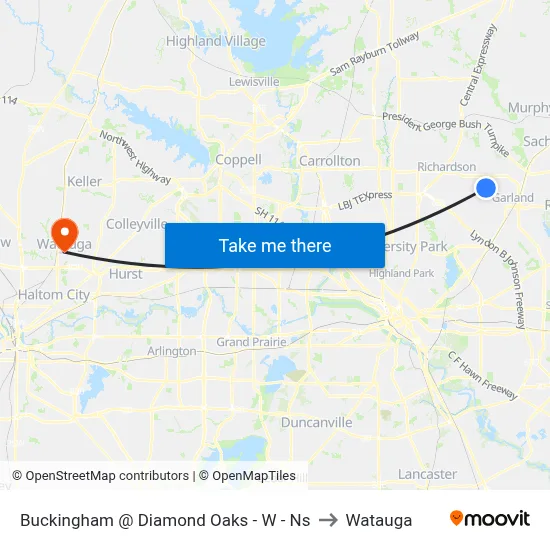 Buckingham @ Diamond Oaks - W - Ns to Watauga map
