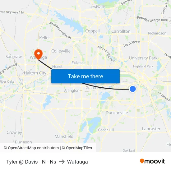 Tyler @ Davis - N - Ns to Watauga map