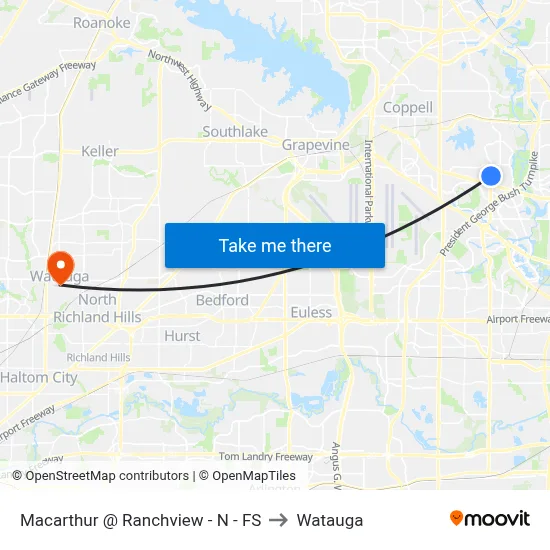 Macarthur @ Ranchview - N - FS to Watauga map
