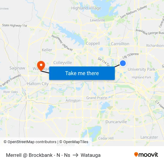 Merrell @ Brockbank - N - Ns to Watauga map