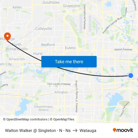 Walton Walker @ Singleton - N - Ns to Watauga map