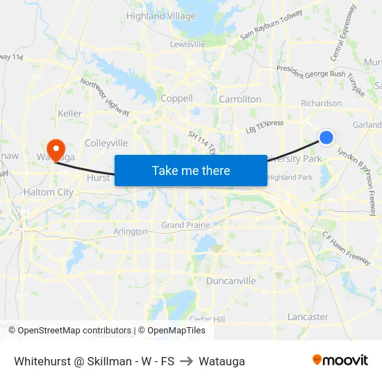 Whitehurst @ Skillman - W - FS to Watauga map