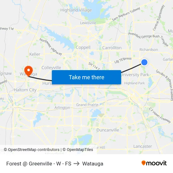 Forest @ Greenville - W - FS to Watauga map