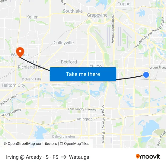 Irving @ Arcady - S - FS to Watauga map