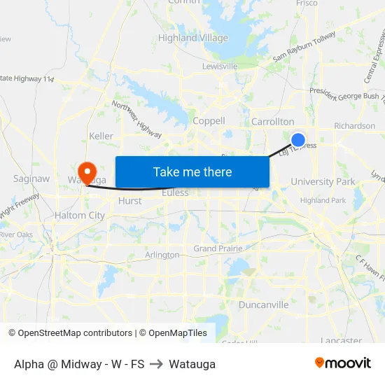 Alpha @ Midway - W - FS to Watauga map