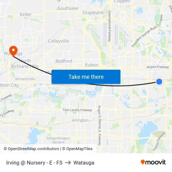 Irving @ Nursery - E - FS to Watauga map