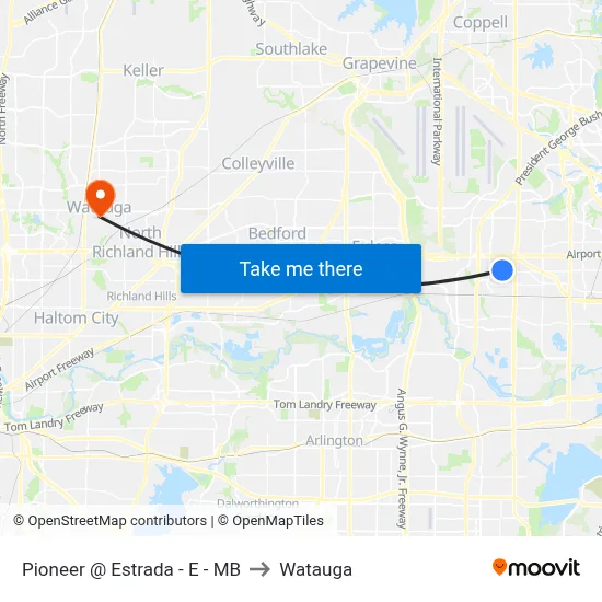 Pioneer @ Estrada - E - MB to Watauga map