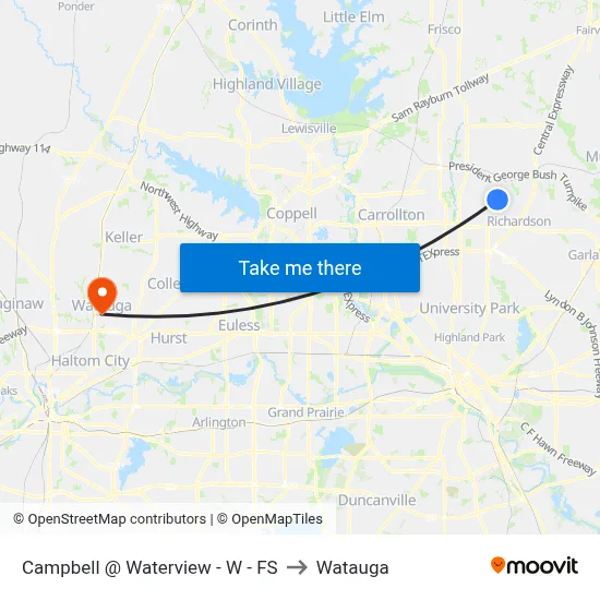 Campbell @ Waterview - W - FS to Watauga map
