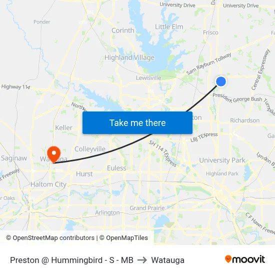Preston @ Hummingbird - S - MB to Watauga map