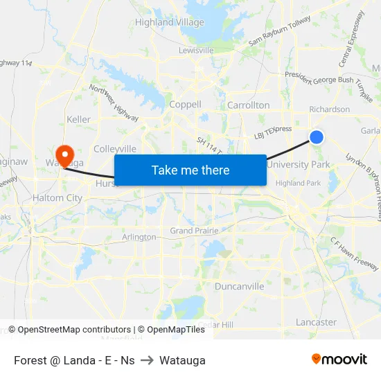 Forest @ Landa - E - Ns to Watauga map