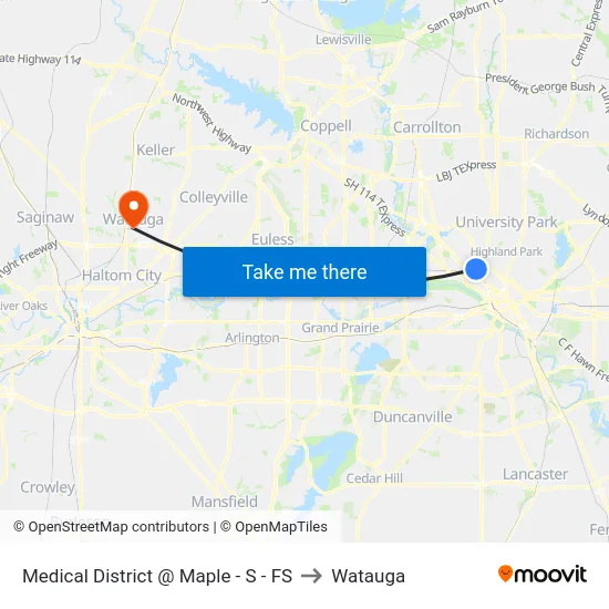 Medical District @ Maple - S - FS to Watauga map
