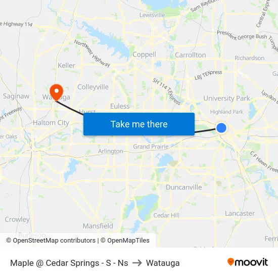 Maple @ Cedar Springs - S - Ns to Watauga map