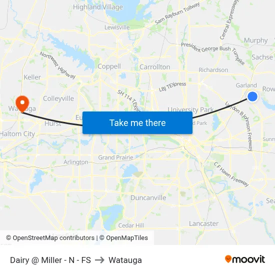 Dairy @ Miller - N - FS to Watauga map