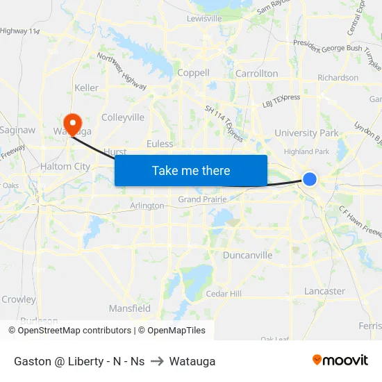Gaston @ Liberty - N - Ns to Watauga map