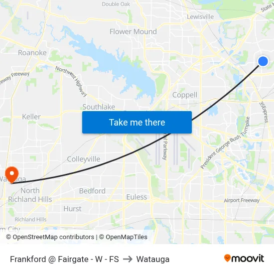 Frankford @ Fairgate - W - FS to Watauga map