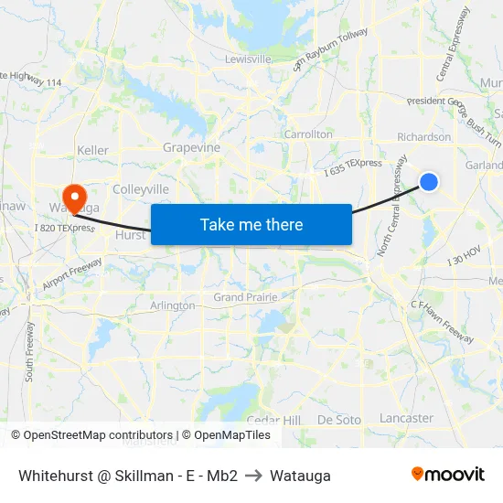 Whitehurst @ Skillman - E - Mb2 to Watauga map