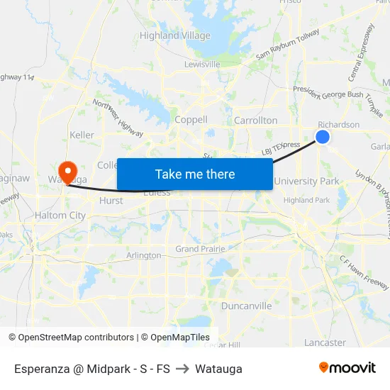 Esperanza @ Midpark - S - FS to Watauga map