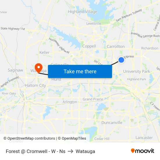 Forest @ Cromwell - W - Ns to Watauga map