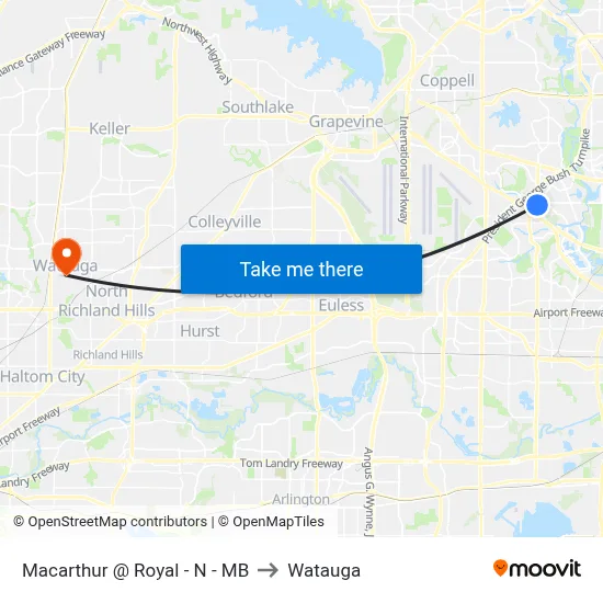 Macarthur @ Royal - N - MB to Watauga map