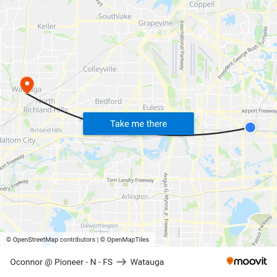 Oconnor @ Pioneer - N - FS to Watauga map