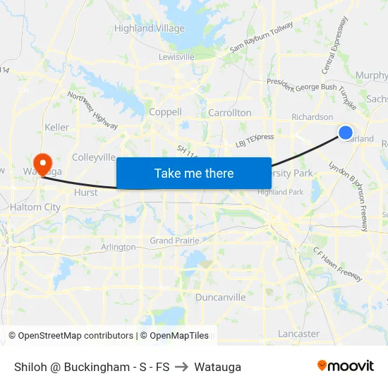 Shiloh @ Buckingham - S - FS to Watauga map