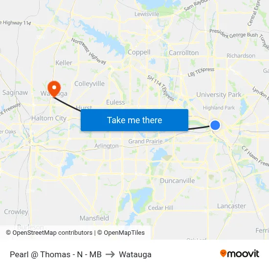 Pearl @ Thomas - N - MB to Watauga map
