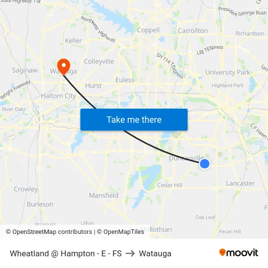 Wheatland @ Hampton - E - FS to Watauga map