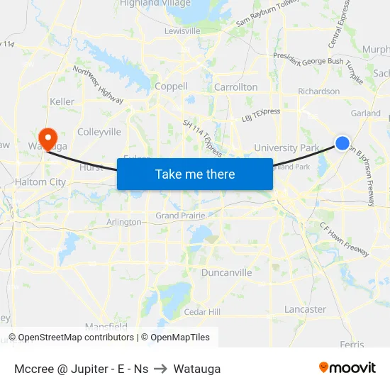 Mccree @ Jupiter - E - Ns to Watauga map