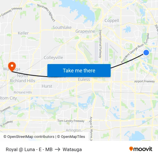 Royal @ Luna - E - MB to Watauga map