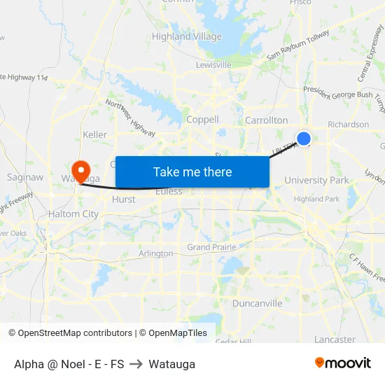 Alpha @ Noel - E - FS to Watauga map