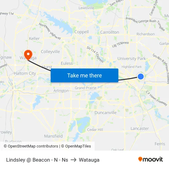 Lindsley @ Beacon - N - Ns to Watauga map