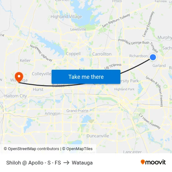 Shiloh @ Apollo - S - FS to Watauga map