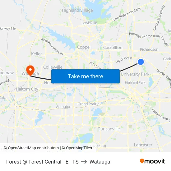 Forest @ Forest Central - E - FS to Watauga map