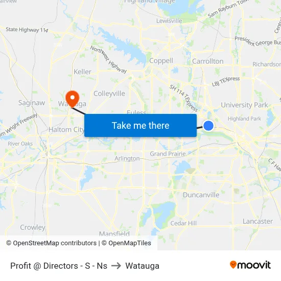 Profit @ Directors - S - Ns to Watauga map