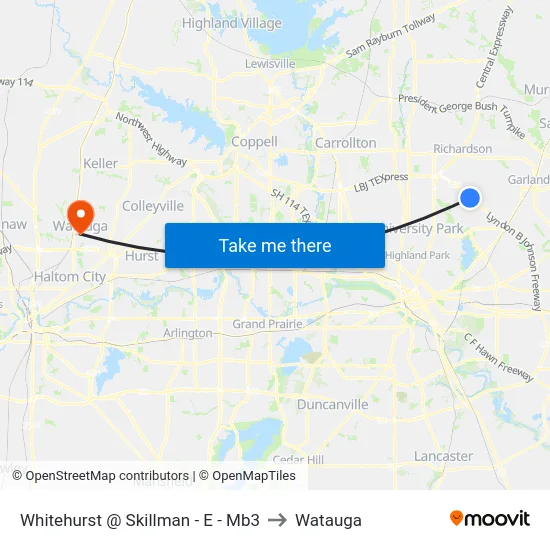 Whitehurst @ Skillman - E - Mb3 to Watauga map