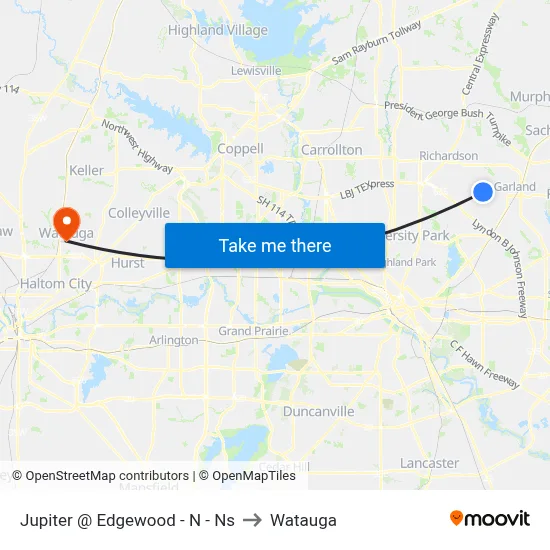 Jupiter @ Edgewood - N - Ns to Watauga map