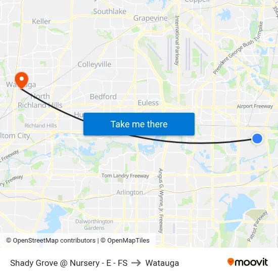 Shady Grove @ Nursery - E - FS to Watauga map