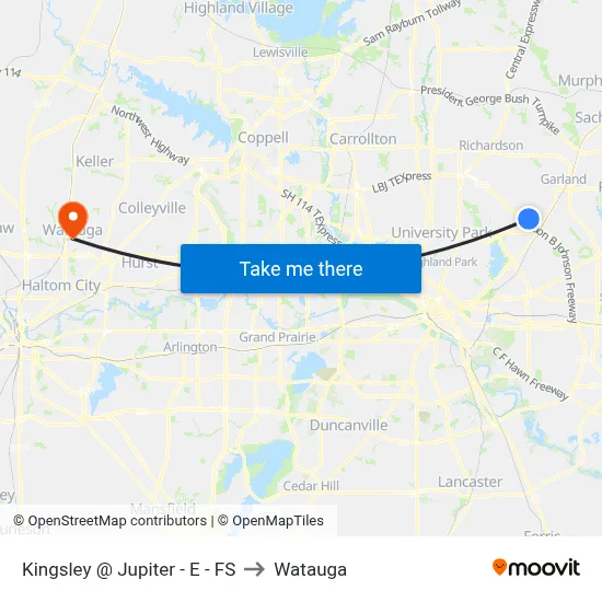 Kingsley @ Jupiter - E - FS to Watauga map