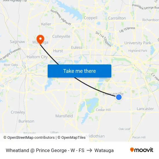 Wheatland @ Prince George - W - FS to Watauga map