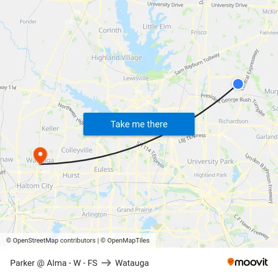 Parker @ Alma - W - FS to Watauga map