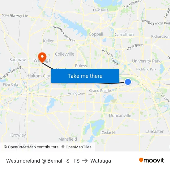 Westmoreland @ Bernal - S - FS to Watauga map