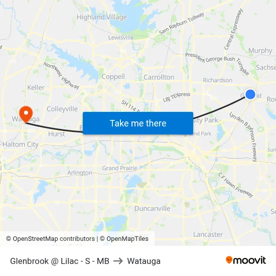 Glenbrook @ Lilac - S - MB to Watauga map