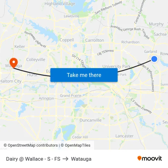 Dairy @ Wallace - S - FS to Watauga map